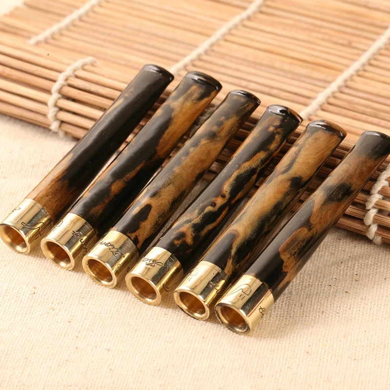 1Pcs Sea Willow Cigarette Holder Solid Wood Filter Pipes Smoking Pipe Portable Creative Tobacco Pipe Smoke Mouthpiece