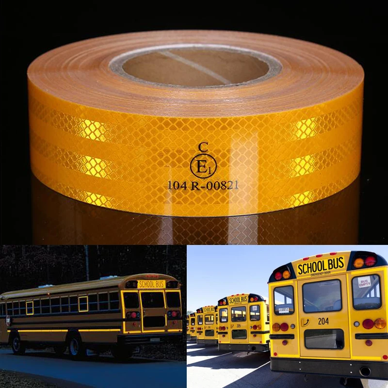 

Reflective Conspicuity Warning Tape High Visibility Reflective Marking Sticker For Truck Boats Trailer