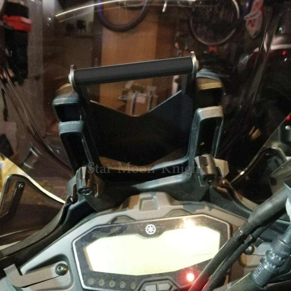 Motocicleta pára-brisa stand titular, telefone móvel, navegação GPS, suporte de placa, YAMAHA MT07, Tracer 700, 2016-2020