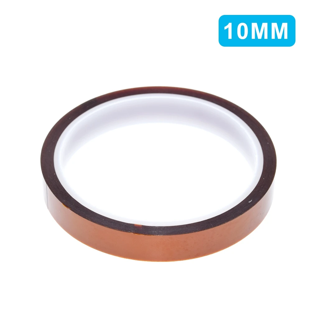 1/3 Stück, 33 Meter x 5–40 mm, hitzebeständiges Polyimidband, hitzebeständige Isolierfolie, selbstklebendes Polyimidband, 10 mm. – Detail 8