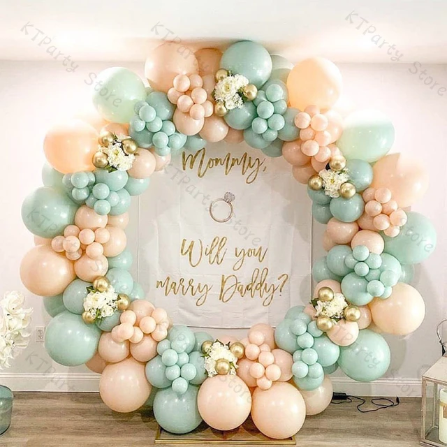 Mint baby shower fashion decorations