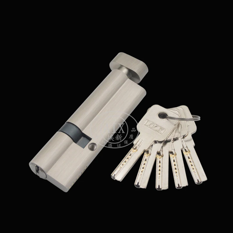 Irregular Security 100mm Door Lock Brass Cylinder Single Open Knobs  Eccentric Entrance Bedroom Cylinder Copper
