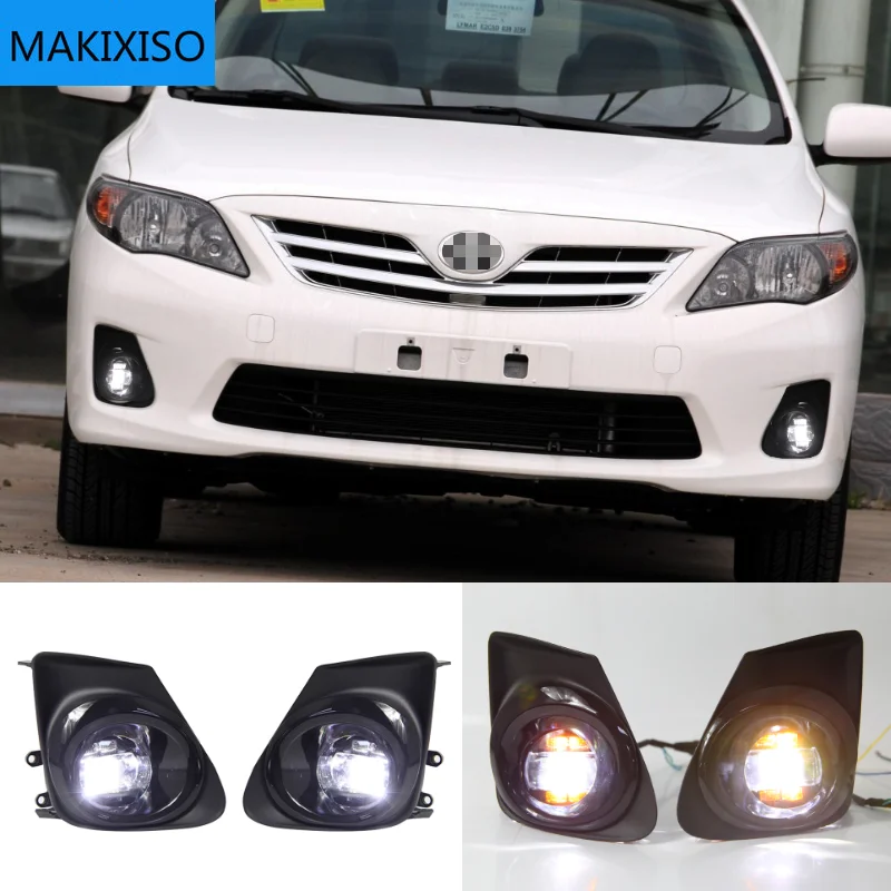 

Fog light for Toyota Corolla 2011-2013 headlight fog lights fog lamps Switch Grille cover halogen LED foglights frame headlights