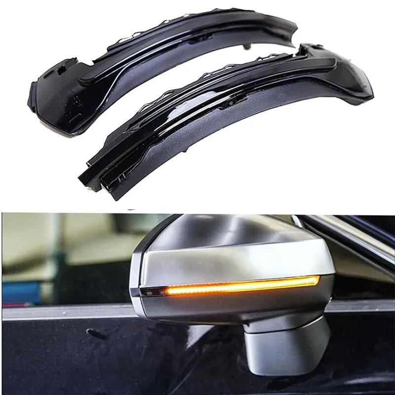 

Water Flowing Turn Signal LED Side Wing Rearview Mirror Indicator Blinker Repeater Light For AUDI A3 S3 8V 2013 -2016 2017 2018