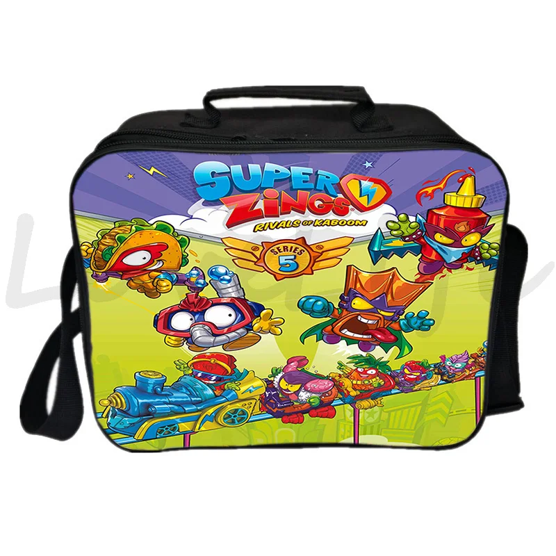 Super Zings Lunch Bag donna borsa a tracolla da viaggio per bambini Lunch Box portatile Superzings borsa a tracolla da campeggio borsa funzionale