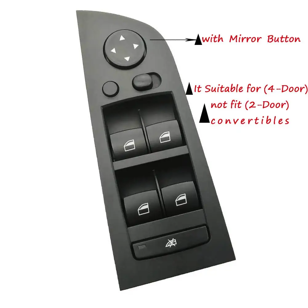 

61319217332 Black Power Window Switch Console For BMW E90 318i 320i 325i 335i Electric Window Control Switch Car Accessories