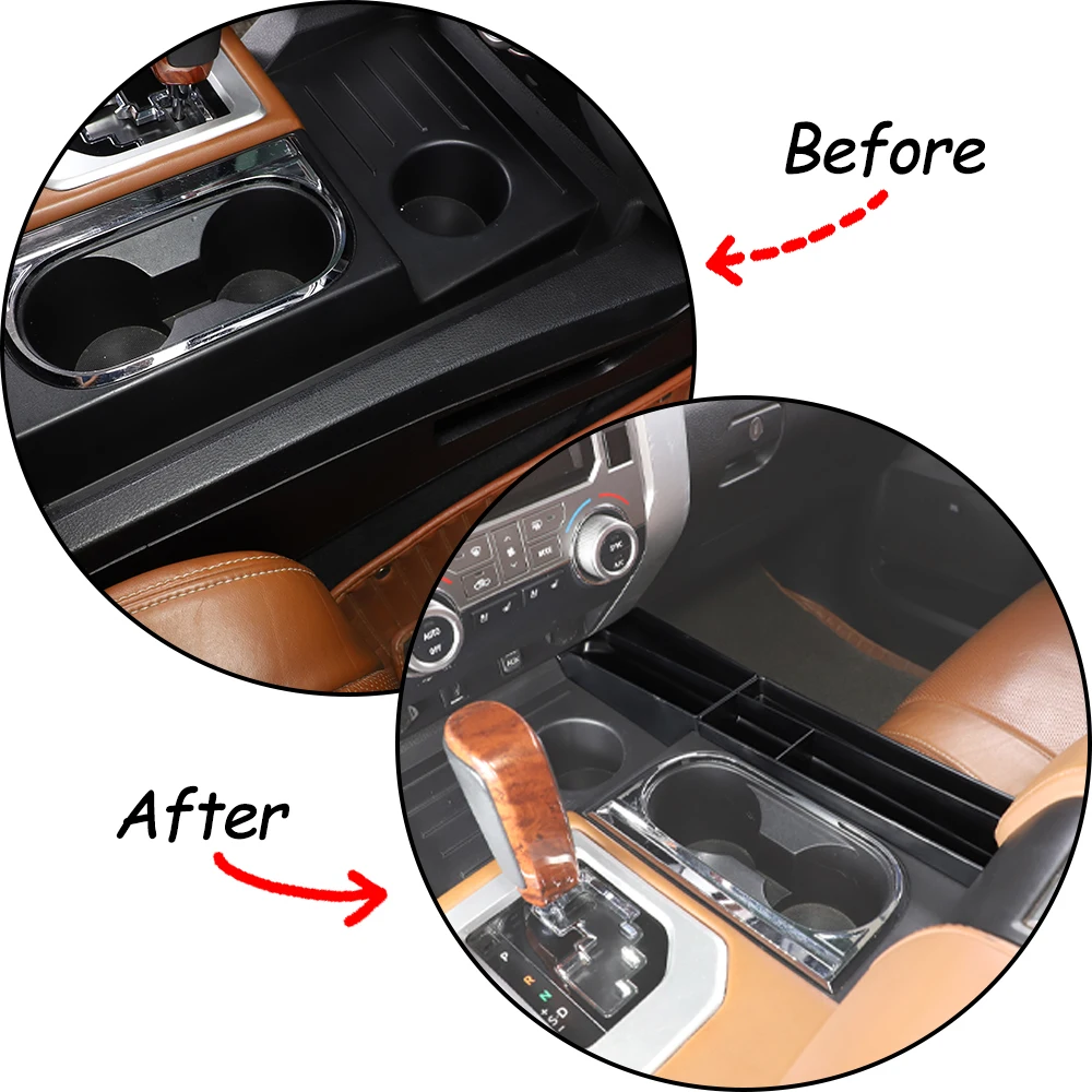 For Toyota Tundra Pickup 14-21 Car styling ABS Car Center Console Co-pilot Seat Side Storage Box Holder Organizer Car Accessorie