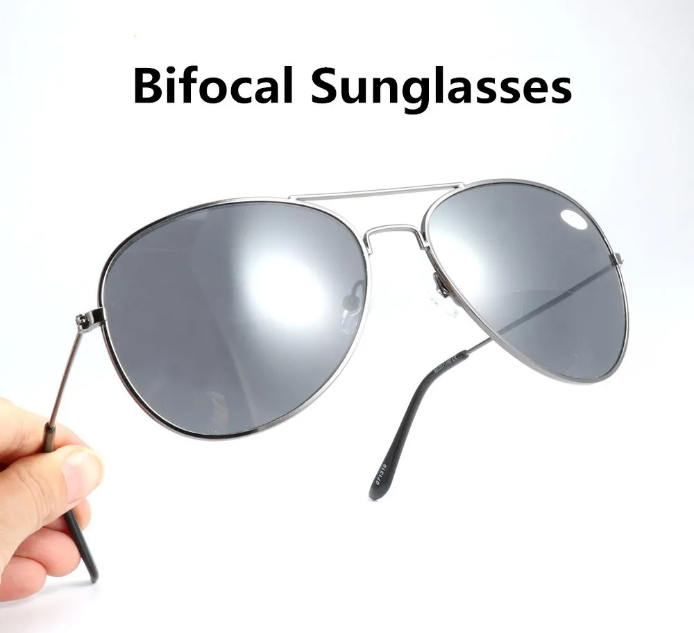 Retro Pilot Bifocal Sunglasses Reading Glasses Presbyopia Sun Glasses Men Women Enlarge Bifocal Reader Spectacles OutdoorFishing