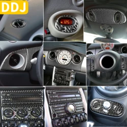 For Mini Cooper Hatch One R50 R53 2002 2003 2004 Car Carbon Fiber Interior Sticker Accessories All Parts Available Auto Stickers