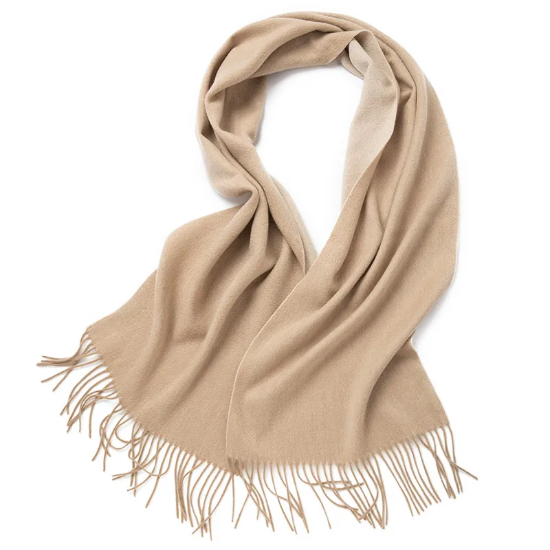 Wool Scarf Women Double sided Winter Women Cashmere Scarf Pashmina Shawls And Wraps Female Foulard Hijab Wool Stoles Scarves