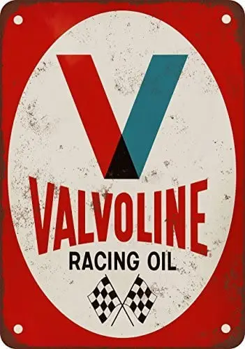 

VEHFA 1971 Valvoline Racing Oil Vintage Look Reproduction Metal Tin Sign 12X18 Inches