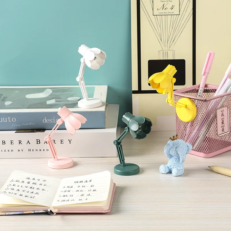Book Folder Mini Small LED Reading Lamp Portable Folding Portable Night Light Magnetic Desktop Desktop Eye Protection Lamp