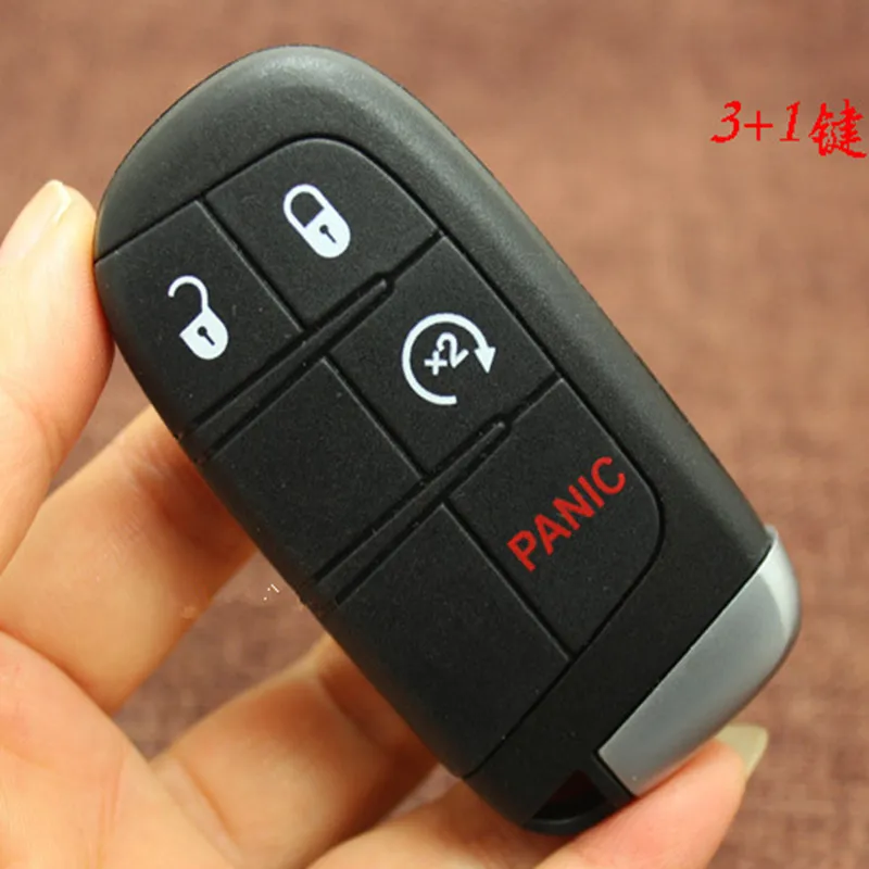 5pcs 2/3/4/5 Buttons Smart Remote Car Key Shell For Chrysler Dodge Journey 2011-2015 Keyless Fob Case With Emergency Blade