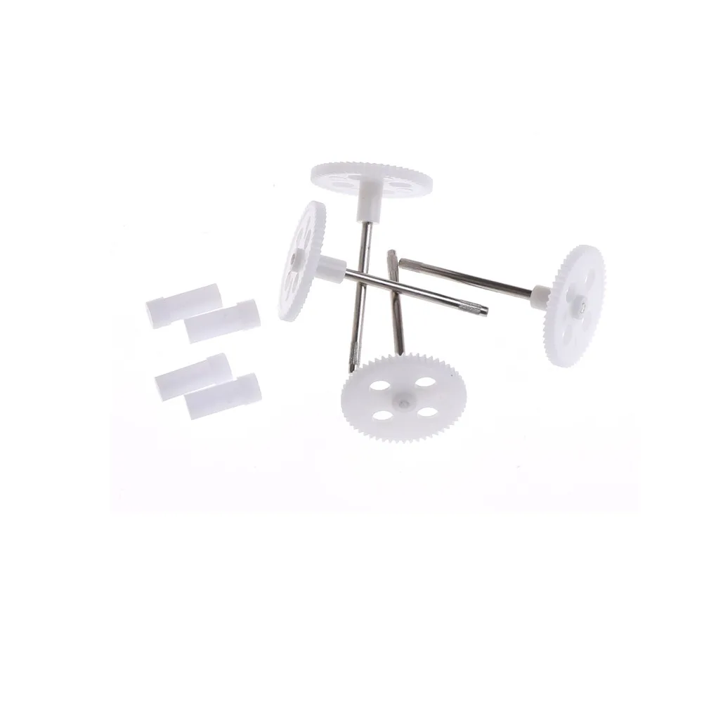 4PCS Syma X5 X5C X5SC X5SW X5HW Main Gear with Axle Shaft Plastic Reduction Wheel RC Quadcopter Motor Drive Gear Gear Train