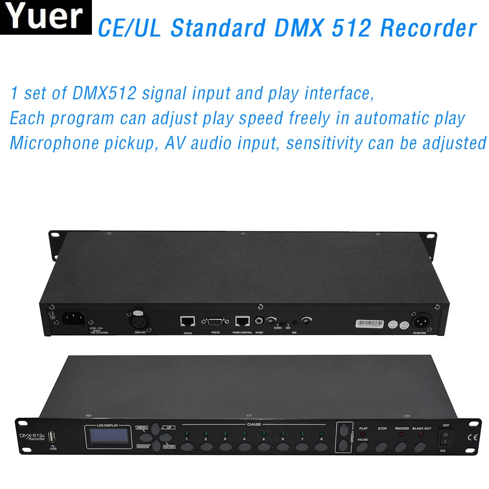 High Quality DMX 512 Controller Profession Recorder DJ Disco Stage Light Control Equipment Club Party Audio Play Effect Record