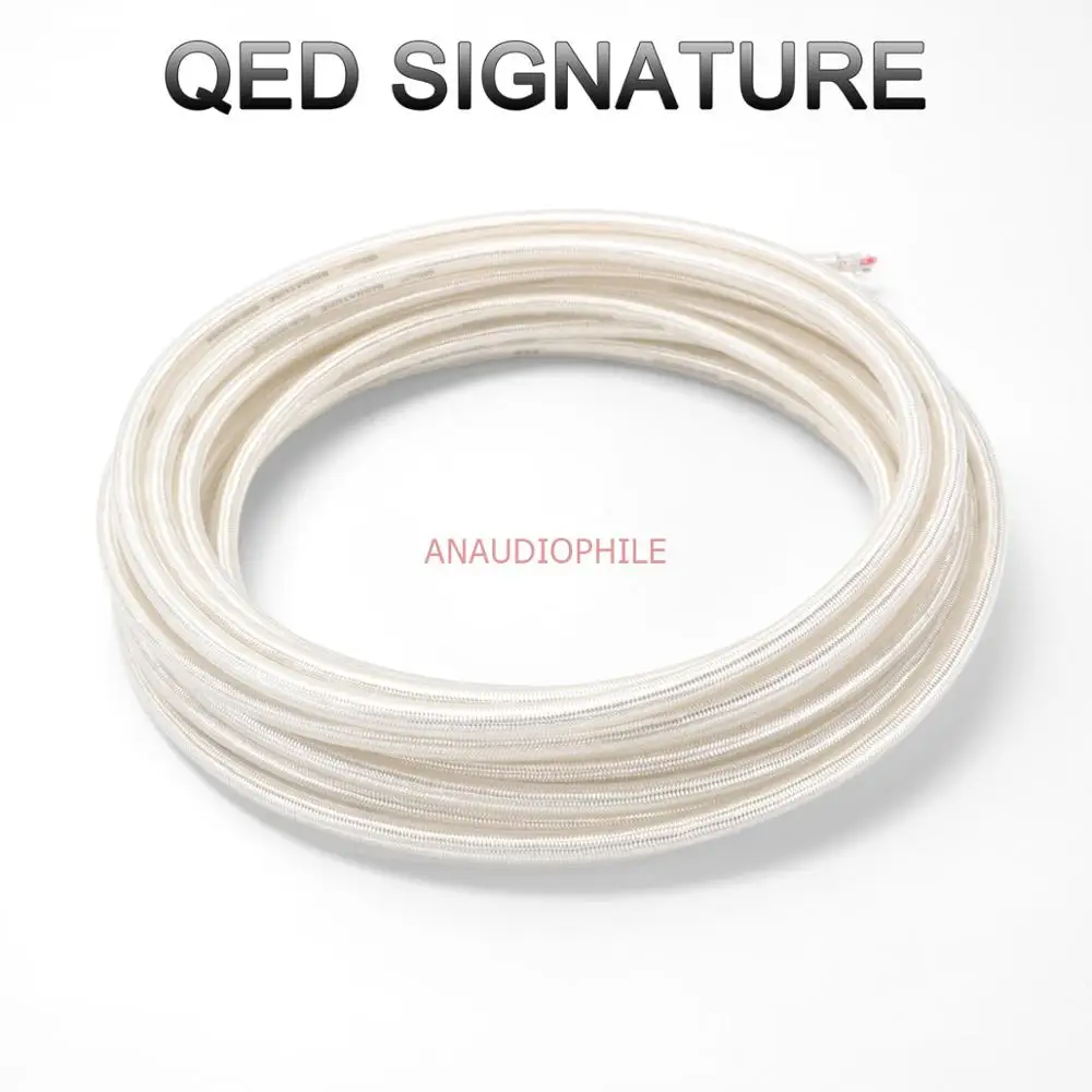 QED Signature kabel Audio Hifi posrebrzane 4 przewody do połączenia RCA zbalansowany kabel Audio USB XLR DIY