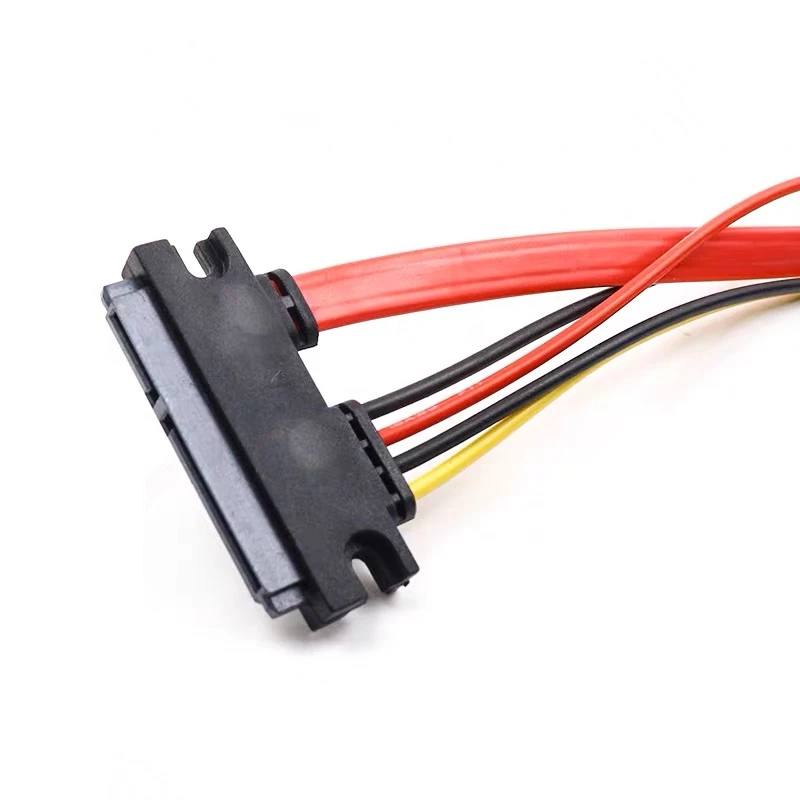 30CM/50CM SATA 22 Pin Nam Đến Nữ Sata Nối Dài SATA 3 III 22 Pin 7 + SATA 15 Pin Dữ Liệu Điện Combo Dây Nối Dài