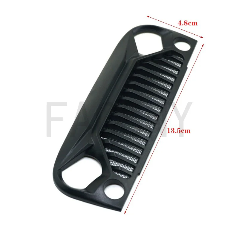 RC Car Air Inlet Grille Front Face Engine Hood for 1/10 RC Crawler Axial SCX10 90046 Jeep Wrangler Rubicon Body Shell