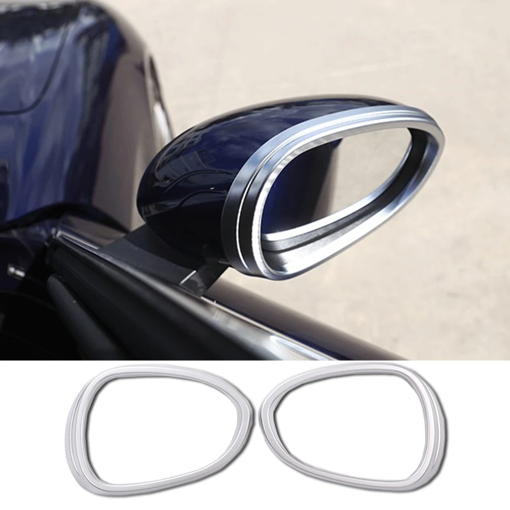 

2Pcs Car Rearview Mirror Frame Cover ABS Chrome Stickers Auto External Tuning Accessories For Alfa Romeo Giulia 2017-2019