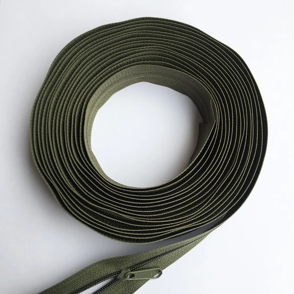 3 #1 ~ 10 متر طويلة النايلون لفائف السوستة في لفات مع 2 ~ 20 قطع سستة المتزلجون للخياط DIY بها بنفسك الخياطة غطاء لحاف حقيبة سستة #6