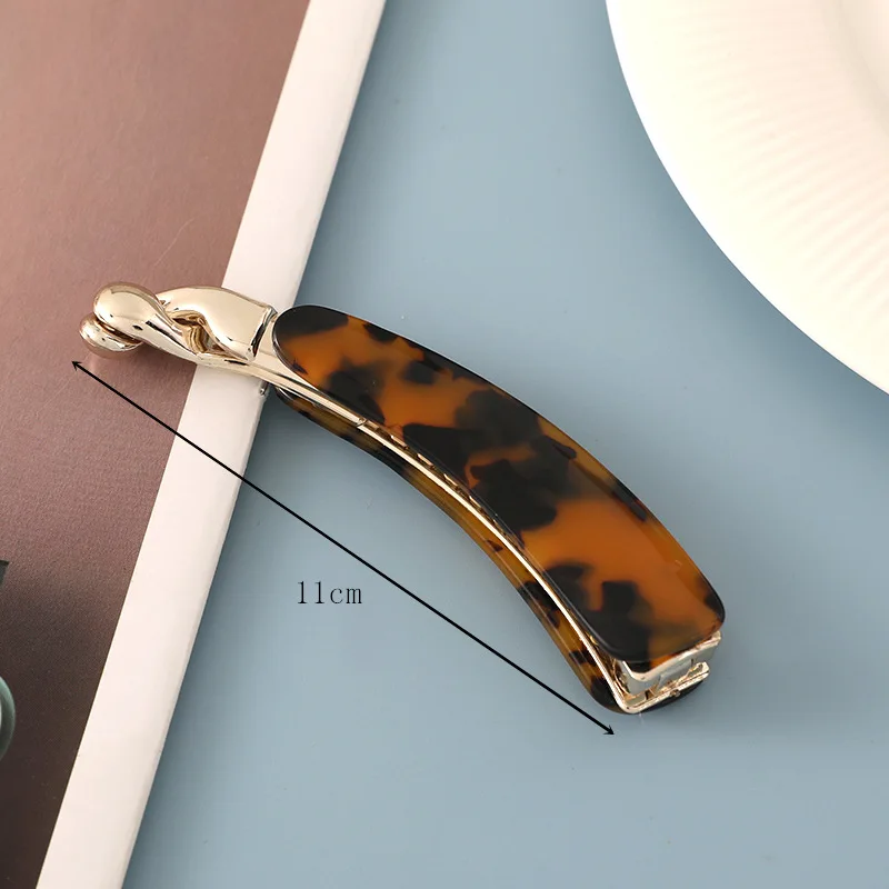 Korean Crab Hair Clip Women Hair Clips Elegant Marbling Acetate Banana Clip Girls Hair Claw Hair Accessories Hair Barrettes New