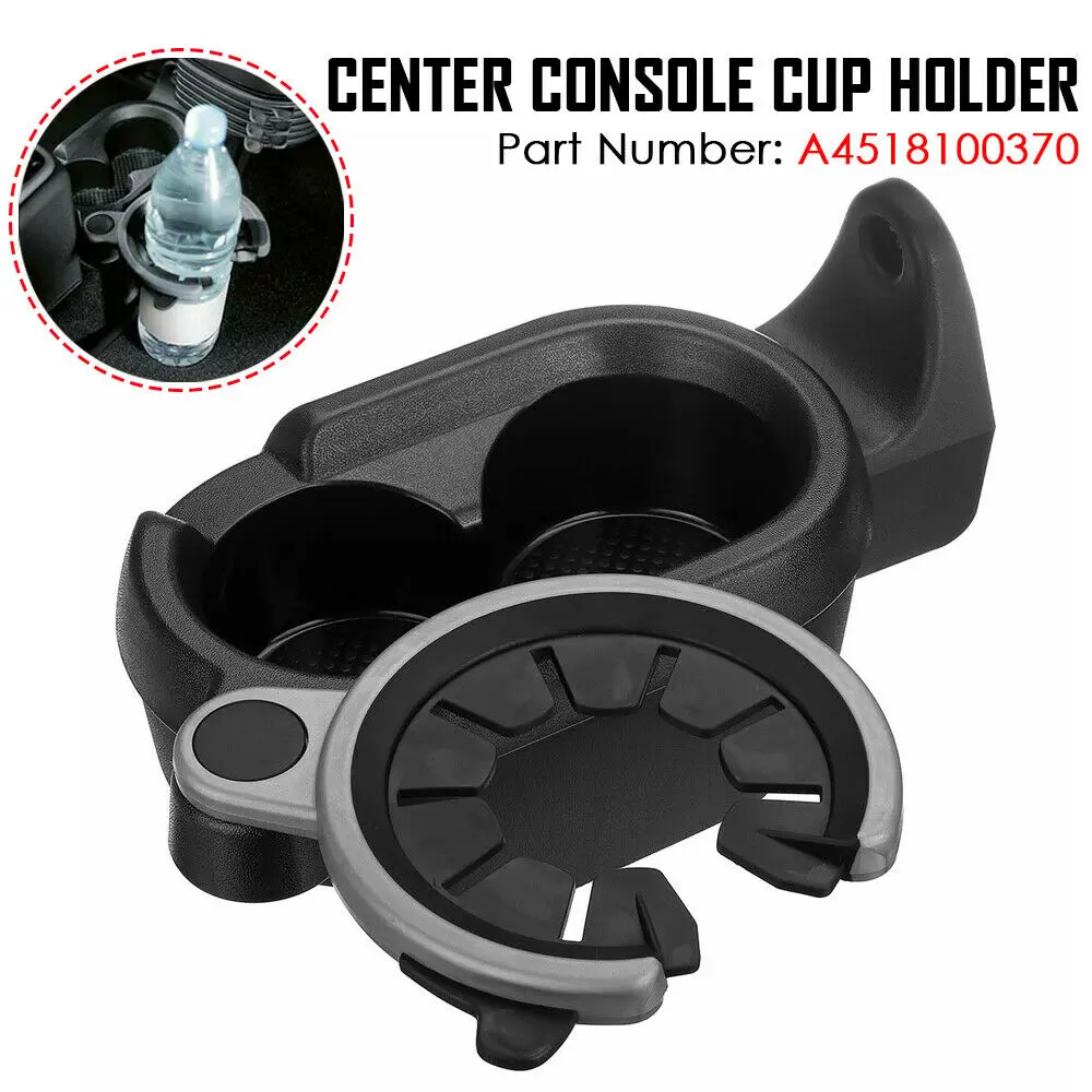 Car Center Console Water Cup Beverage Bottle Holder Coin Tray A4518100370 For Mercedes-Benz Smart Fortwo 451 Car Styling