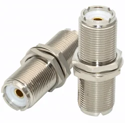 UHF Female to UHF Female PL-259 SO-239 jack nut bulkhead RF mount adapter connectors