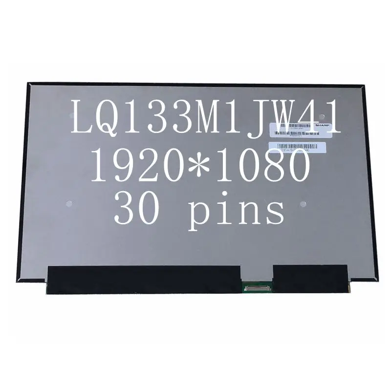 13.3 inch Laptop LCD Dsiplay Screen IPS Panel Matrix LQ133M1JW41 FHD 1920*1080 30PIN