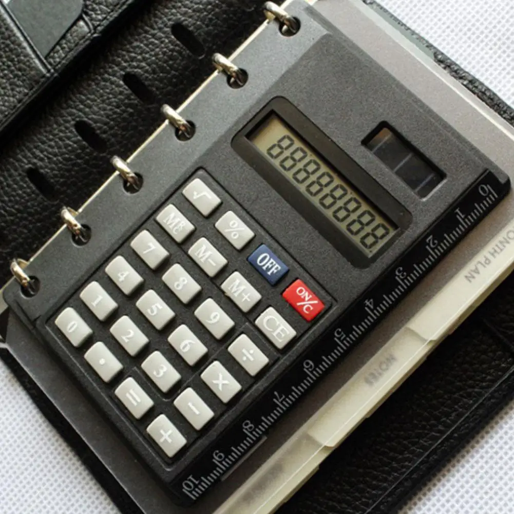 Multifunctionele Computer Creatieve Bindmiddel Rekenmachine Notebook Is Gemakkelijk Te Dragen Kan Worden Geknipt Om A6 Losbladige Notebook