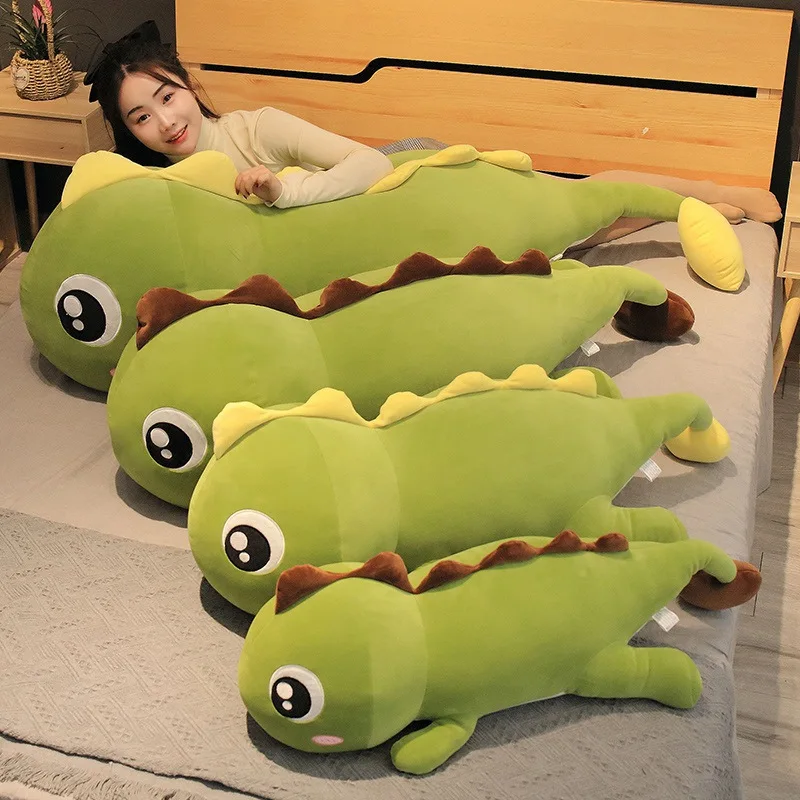 Cute Hot Huggable Large Dinosaur Plush Toy Soft Stuffed Cartoon Animal Dinosaur Doll Sofa Bed Pillow Cushion Boys Birthday Gifts