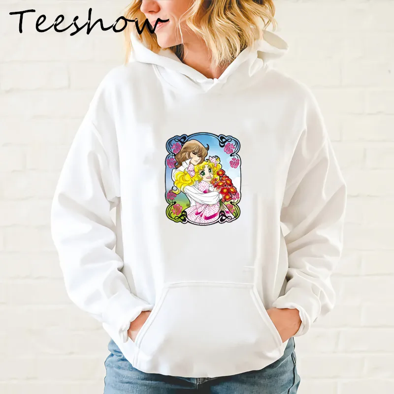 Hoodies women\'s Oversized Sweatshirt Print Candy Candy Anime Long sleeve cute cartoon Hoodie Oversized Womens Clothing,dropship