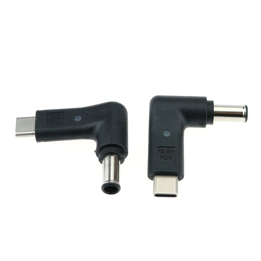 Cltgxdd-USBC電源アダプター,type-c,6.0x4.0mm,LED付き充電コンバーター,ノートブック用