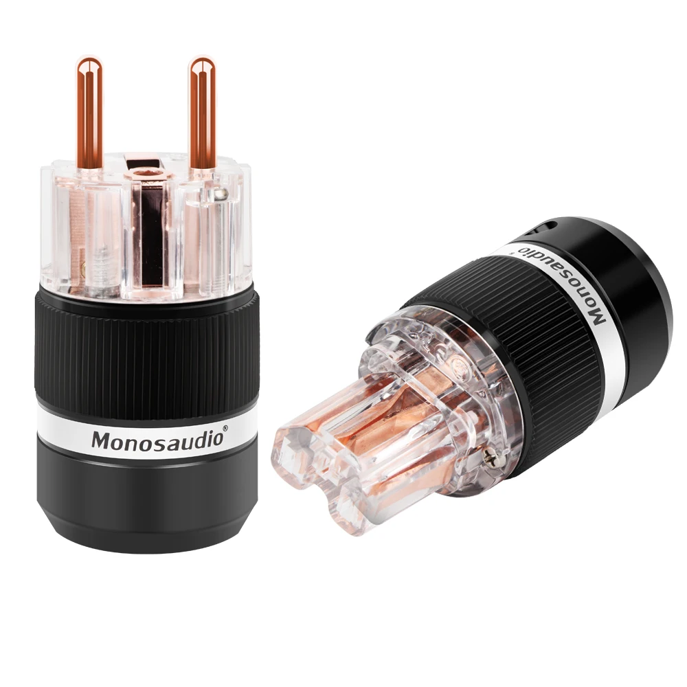 Monosaudio Tsunami Series 13AWG AC Schuko Version Power Cable EU Version Power Cord Cable HIFI Extension Power Cable