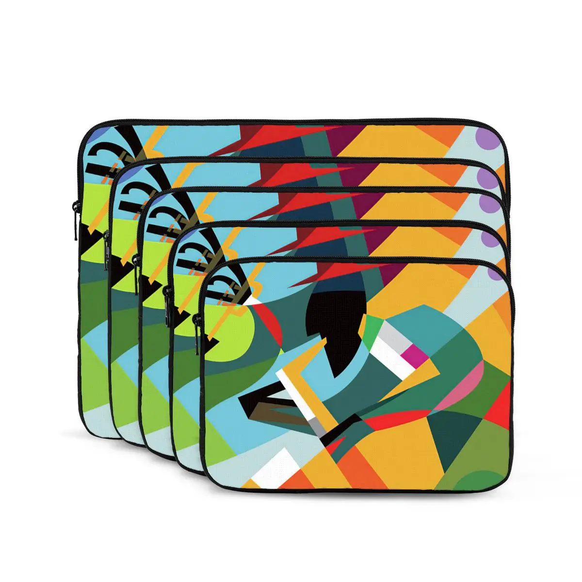 Abstract Colorful Artwork Of Saxaphone Player Computer ipad Laptop Cover Case Laptop Sleeve Bag Portable Cover Fundas Pouch