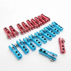 10PCS Metal Servo Arm Linkage Tie Rod End Clevis Steering Rudder Joint Coupler for RC Boat Airplane Equipment Box