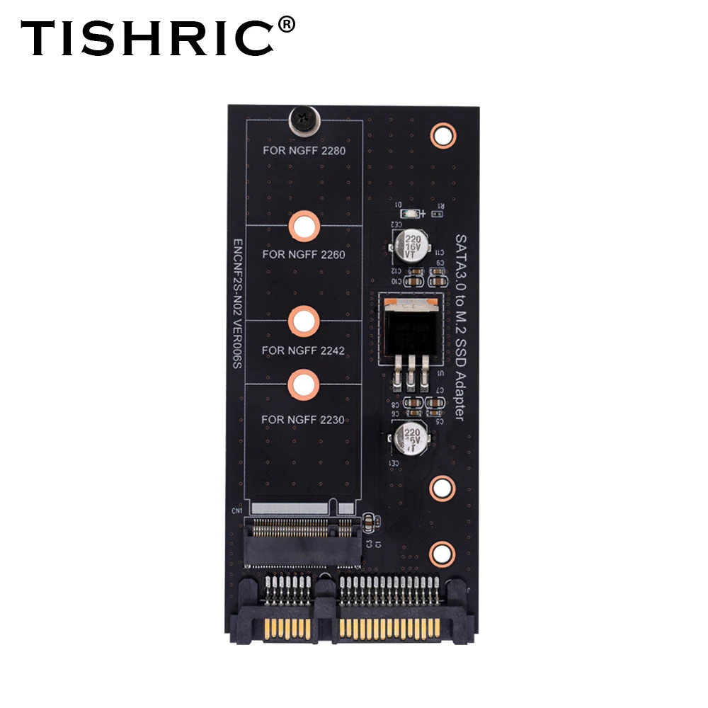 Tishric m.2 ngff msata para sata 2.5 Polegada placa de adaptador duplo-porto 2 em 1 ssd msata para sata adaptador 22pin porta msata