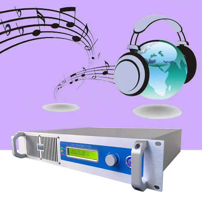 1.5KW Wireless Fm Transmisor For Church Radio broadcast Transmitter with digital RDS Encoder