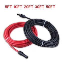 1M 2M 3M 5M 8M 10M 15M 20M Female and Male Single head solar extension wire cable PV wire 6/4/2.5 mm2 Solar PV Cable