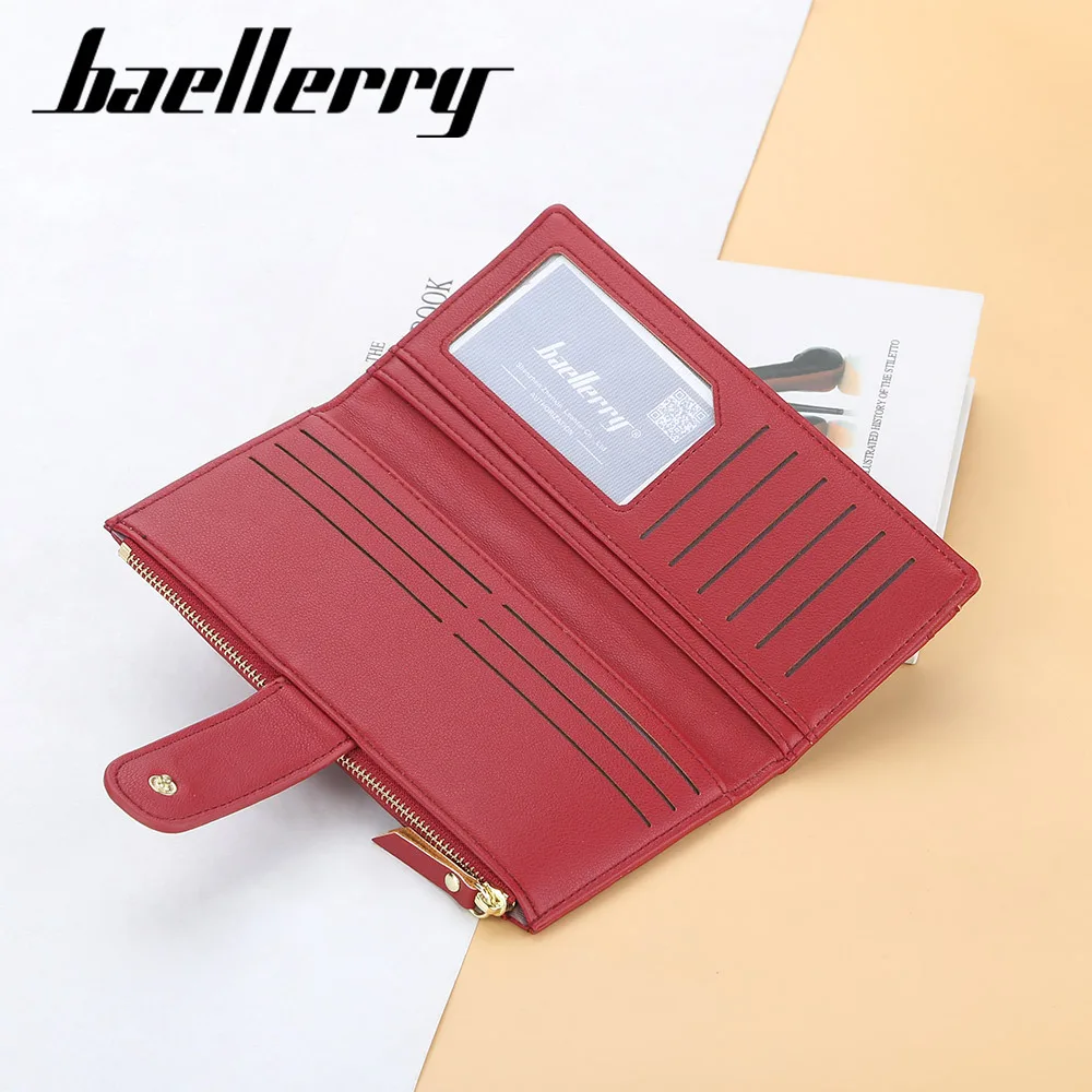 2022 New Women Wallets Plaid Pattern Soft PU Leather Long Female Purse With Zipper Quality Fashion Card Holder Wallet For Women