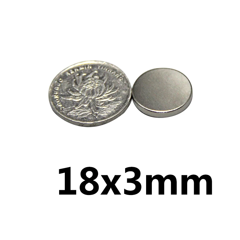 10/20/30/50pcs 18x3 mm Neodymium Disc Magnet 18mmx3mm Permanent Magnetic 18x3mm Bulk Small Round Magnets Dia 18*3 mm N35