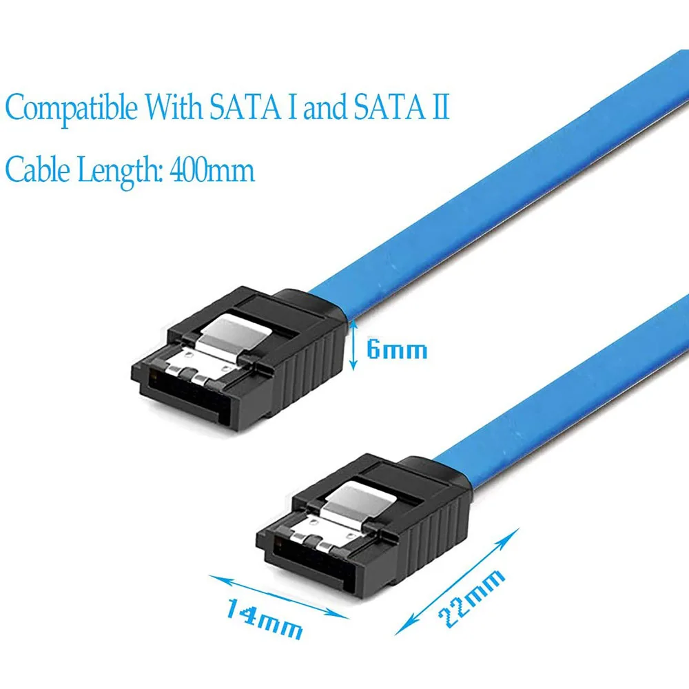 12 Pack 90 Degree Right-Angle / Straight SATA III HDD SDD Cable 6.0 Gbps With Locking Latch 16Inch For SATA HDD, SSD, CD Driver