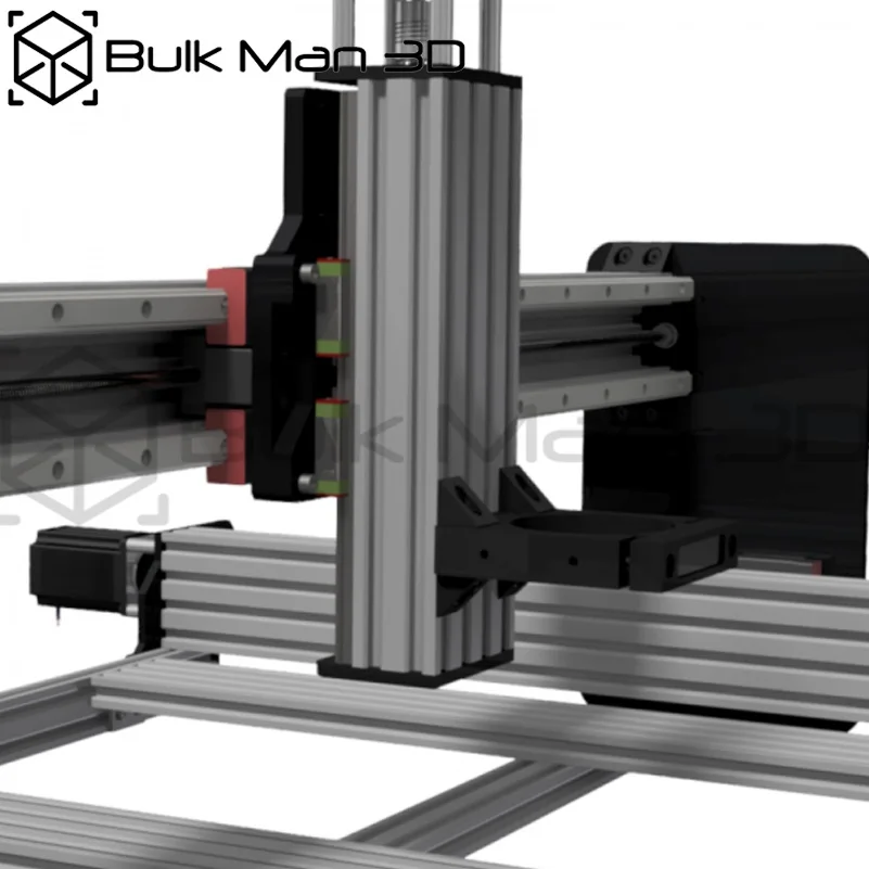 20%OFF BulkMan3D QueenBee PRO CNC Router Machine Mechanical Frame Kit Linear Rail Upgraded 4Axis Lead Screw Woodworking Engraver