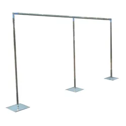 Wedding Square Wrought Metal Frame Arch Adjustable Backdrop Curtain Stand  Flower Yarn Shelf Party Events DIY Decoration