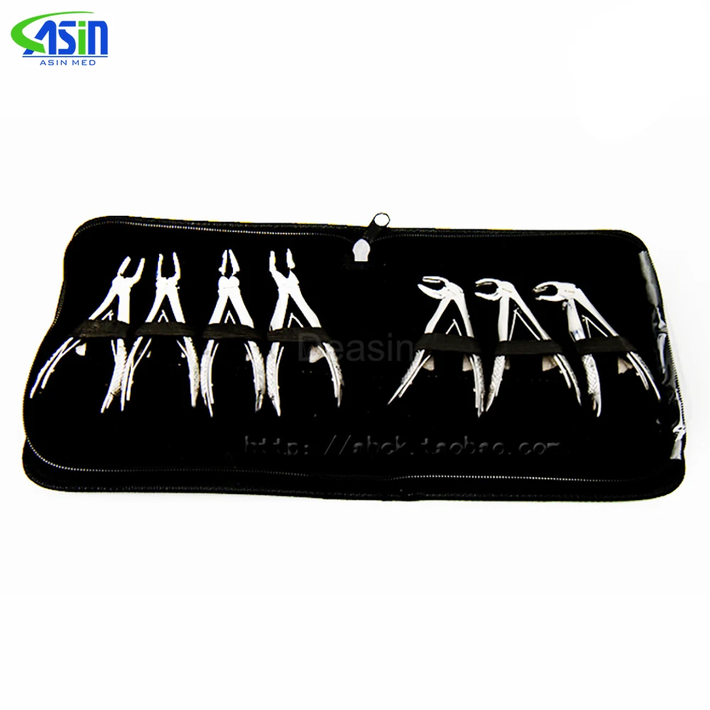 

7pcs/set Stainless Steel Dental Forceps Children's Tooth Extraction Forcep Pliers Kit Orthodontic Dental Surgical Pliers Kit