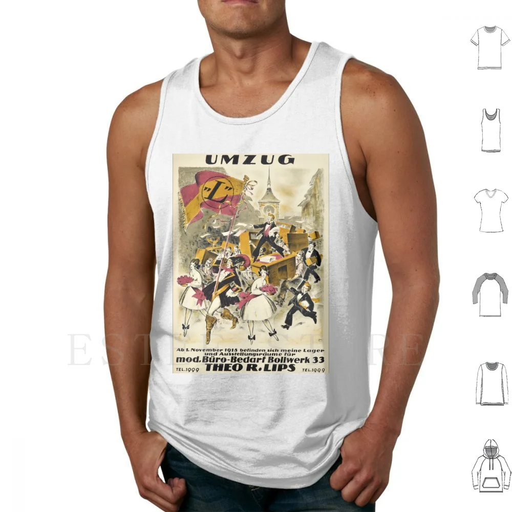 Carl Moos-Umzug , 1920 , Art Deco Poster Tank Tops Vest Sleeveless 1920 1930 1920s 1930s Art Art Art Art Artwork Art Design