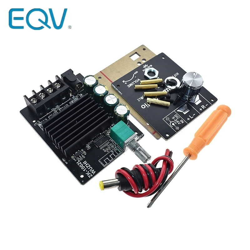 ZK-1002L TPA3116D2 100WX2 Mini Bluetooth 5.0 Wireless Audio Power Digital Amplifier Board Stereo Amp DC 12V 24V