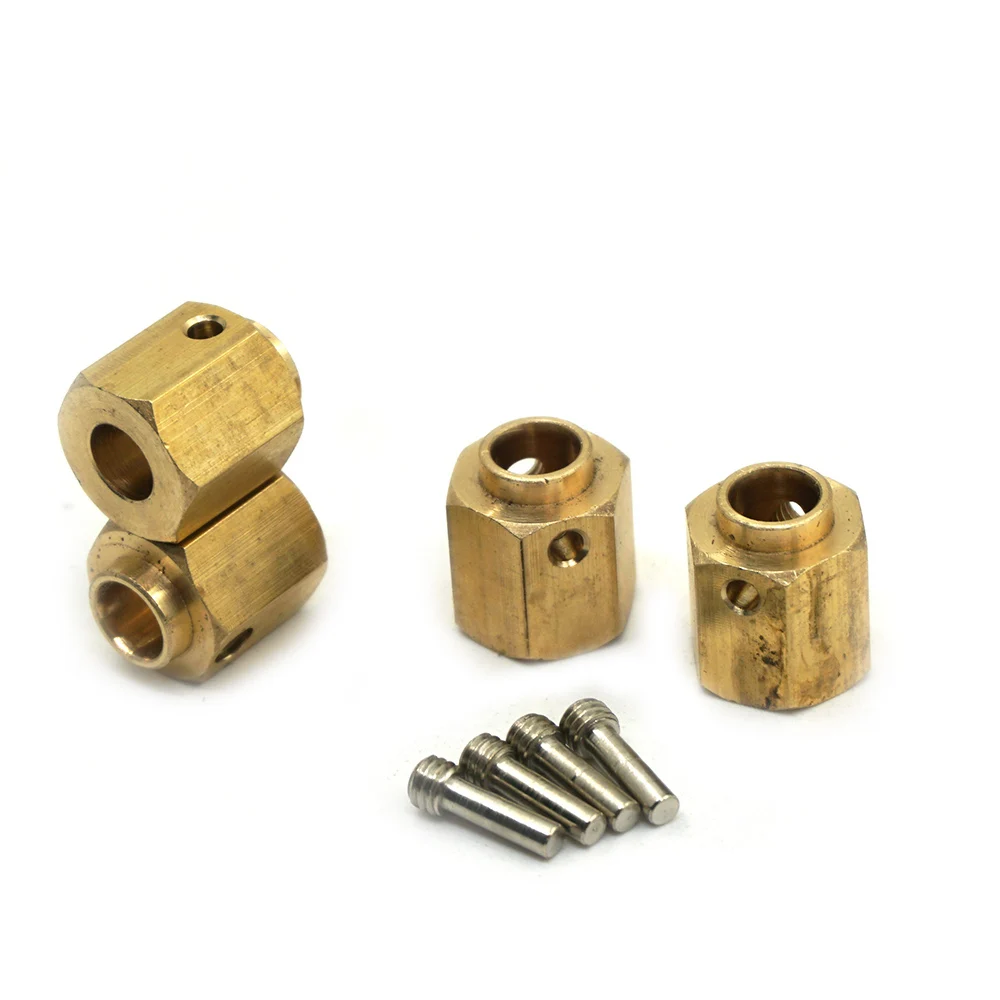 AXSPEED 5/8/9/10/11/12/15/20 mm schweres Messing 12 mm Radnaben Sechskant verlängerter Adapter für TRX-4 TRX-6 1/10 RC Crawler Autoteile – Detail 37