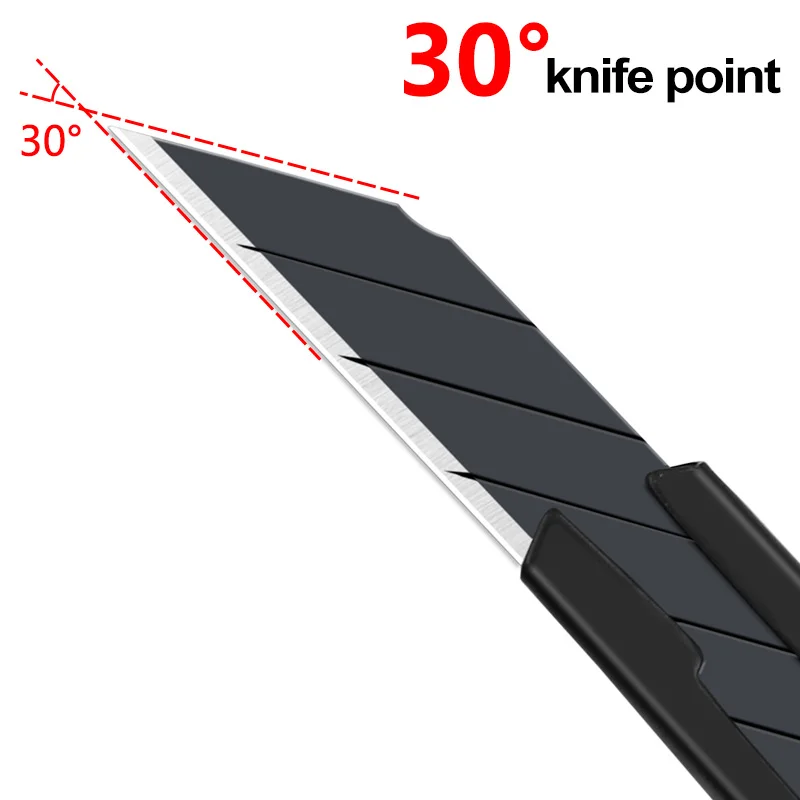 Aluminum Alloy Utility Knife Art Knife Letter Opener Metal Blade Self-locking Design Angle With Fracture Cutter