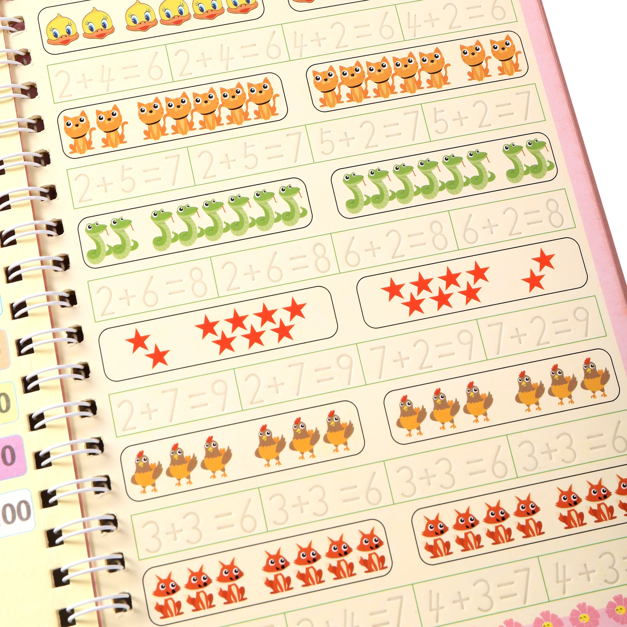 Children Addition and Subtraction Learning Math Preschool Math Exercise Book Handwriting Practice Books Age 3-6 School Students