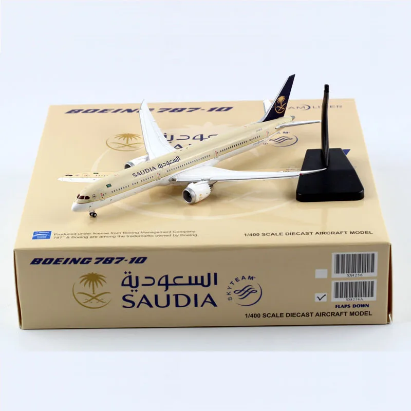 

1:400 Scale Saudi Arabian Airways B787-10 Airlines Model with Base Alloy Aircraft For Collectible Souvenir Show Gift Toys